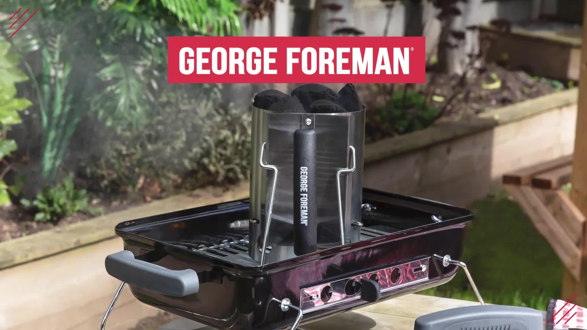 Image thumbnail 7 of 7 of George Foreman GFCMS14 Quick-Fire Compact Chimney BBQ Starter in Stainless Steel