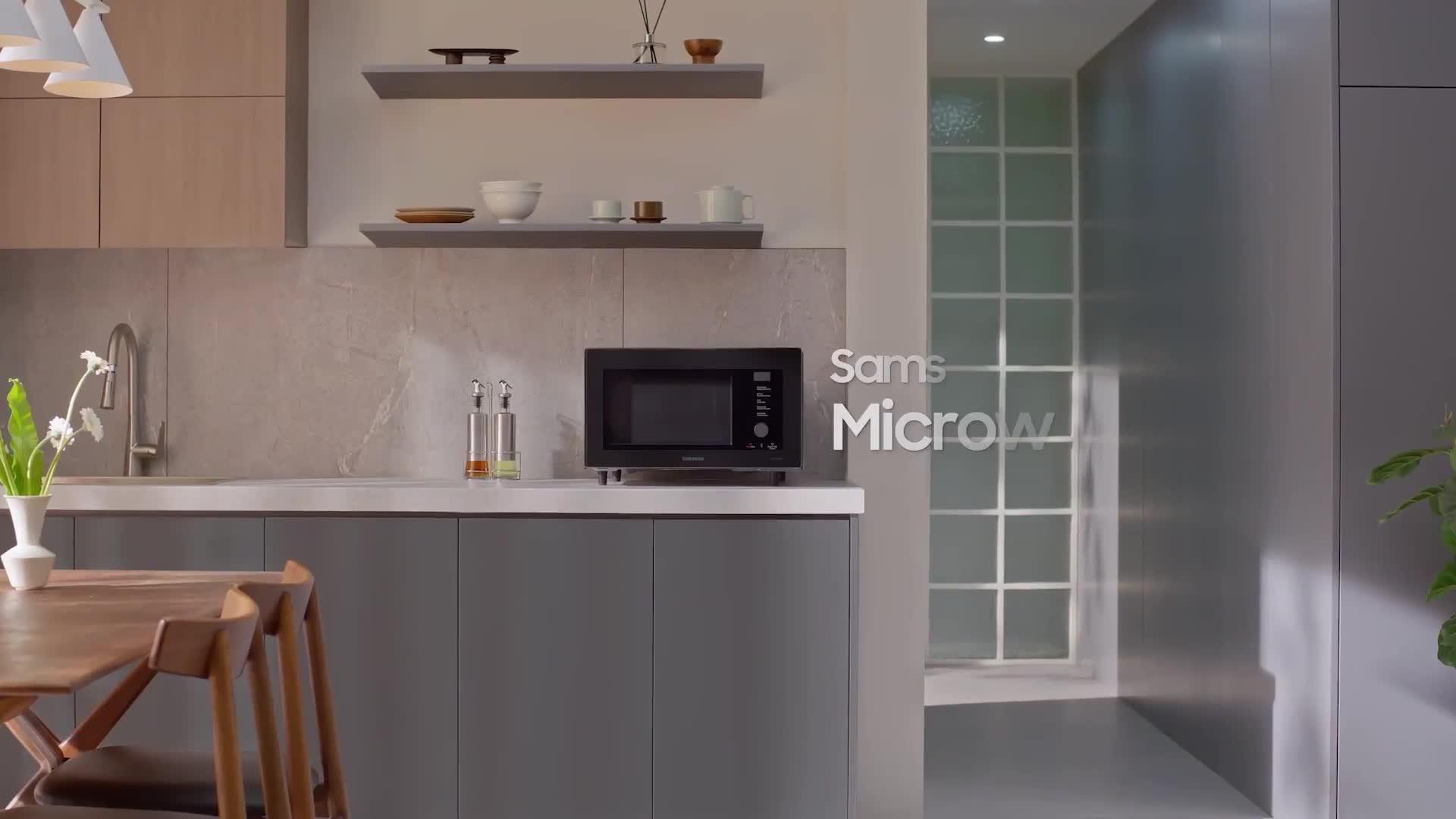 Image thumbnail 8 of 8 of Samsung MC32DG7646CKE3 32-Litre&nbsp;Combi Bespoke Microwave with Air Fry - Black Glass