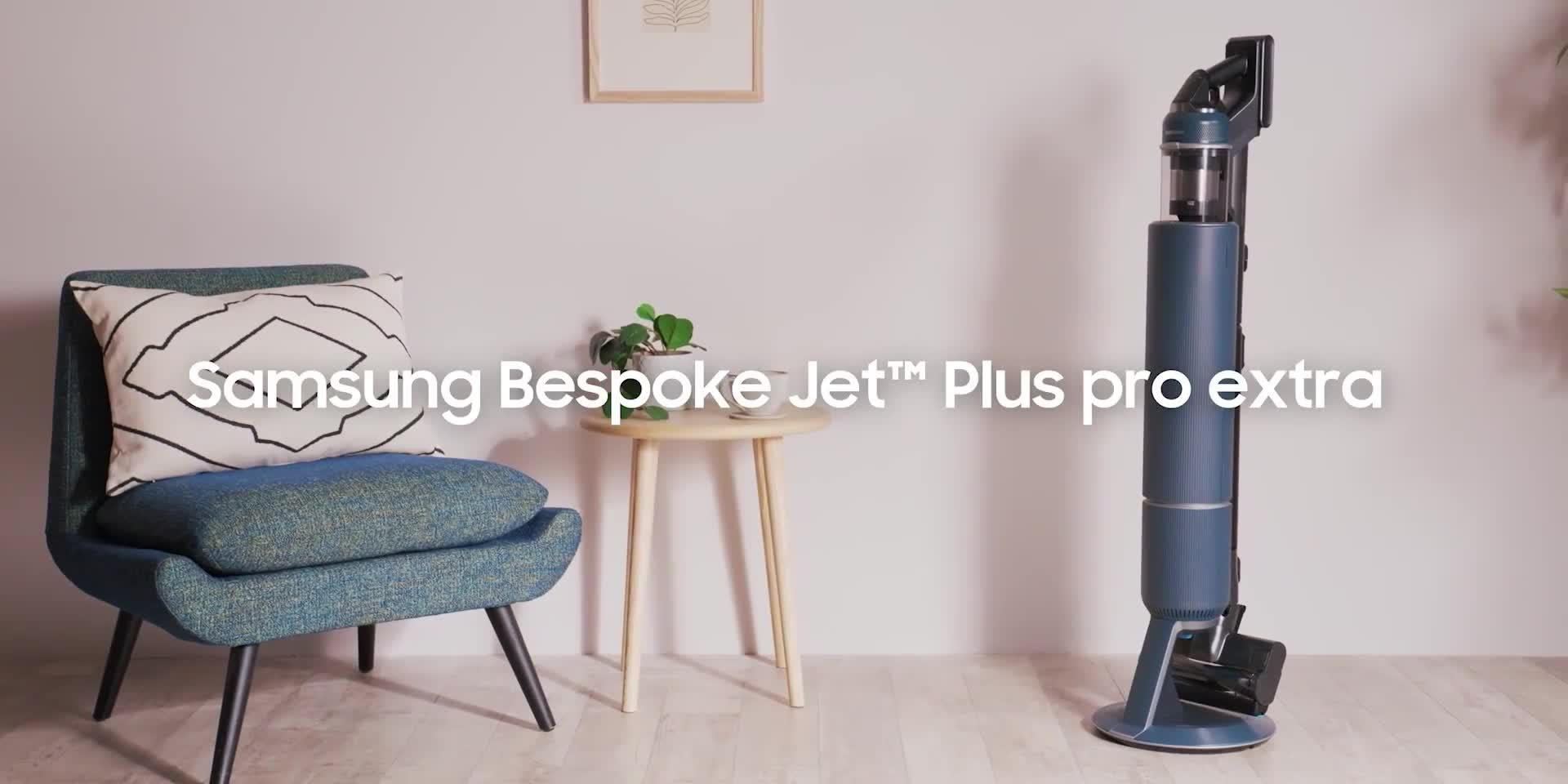 Image thumbnail 8 of 8 of Samsung Bespoke Jet PLUS Pro Extra Cordless Stick Vacuum Cleaner, Max 210W Suction Power With All-in-One Clean Station - Midnight Blue