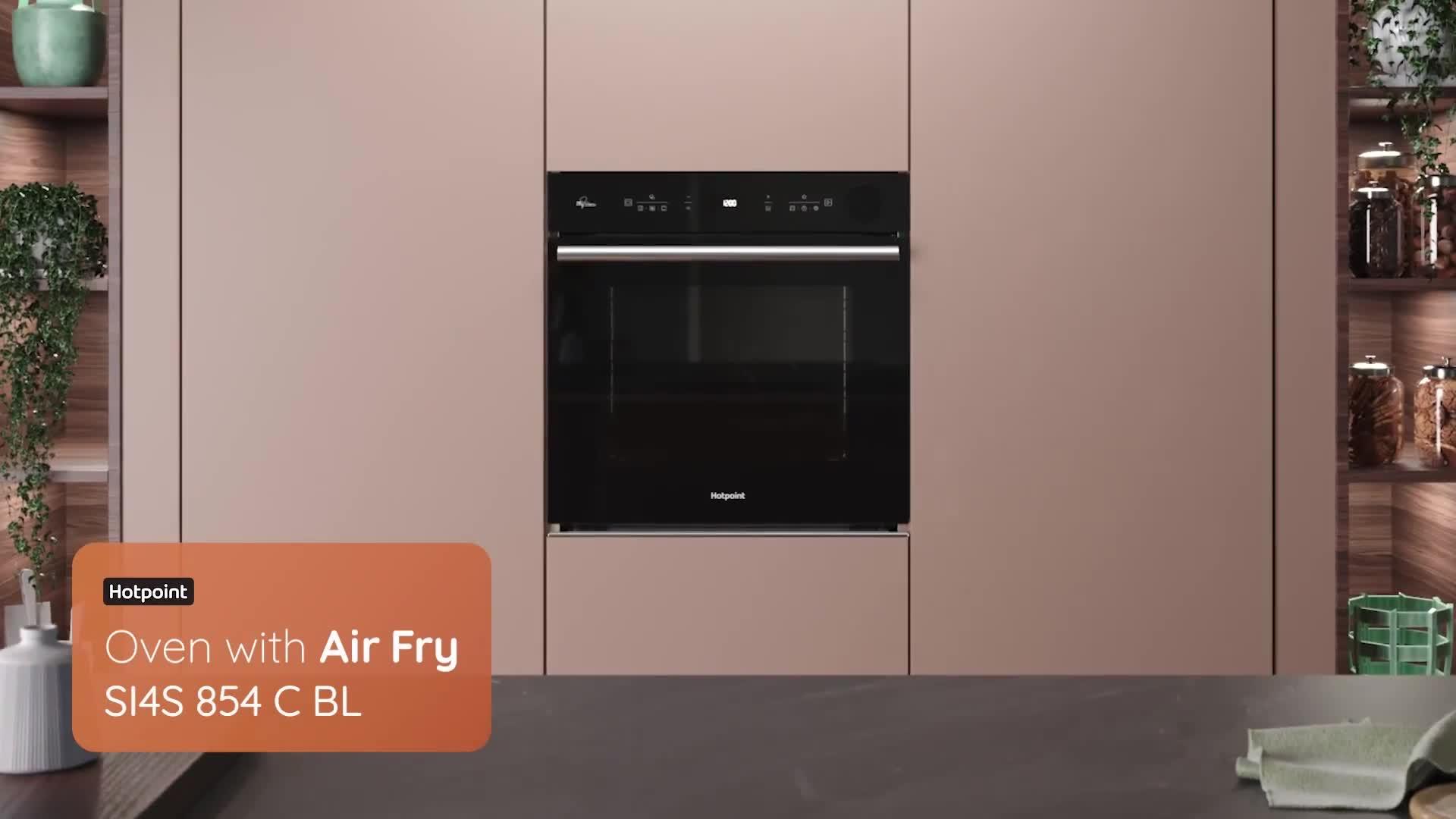 Image thumbnail 8 of 8 of Hotpoint Class 4 SI4S854CBL Air Fry Built-in Electric Oven with Active Steam