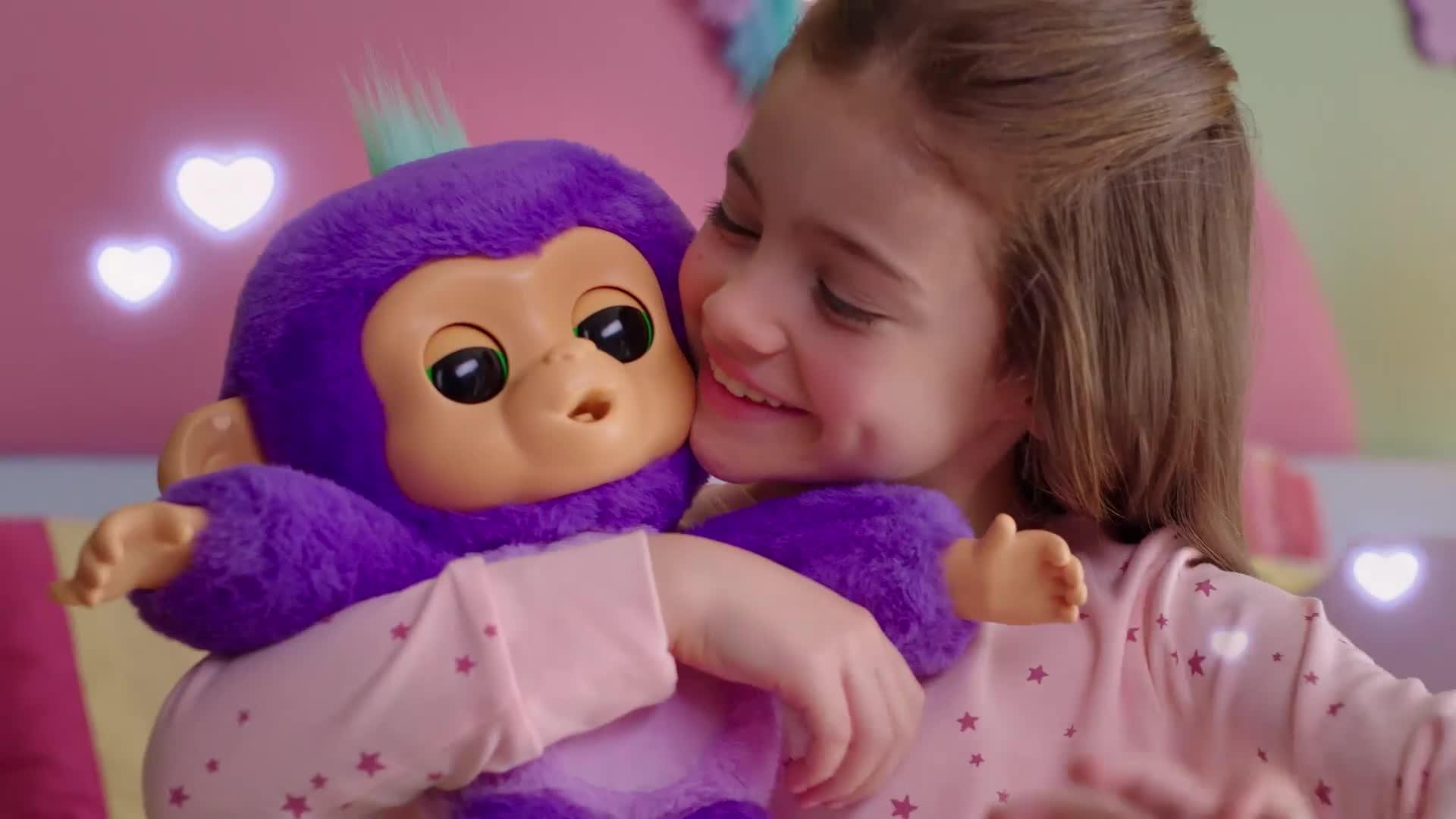 Fingerlings Care n Cuddles Interactive Baby Monkey Very