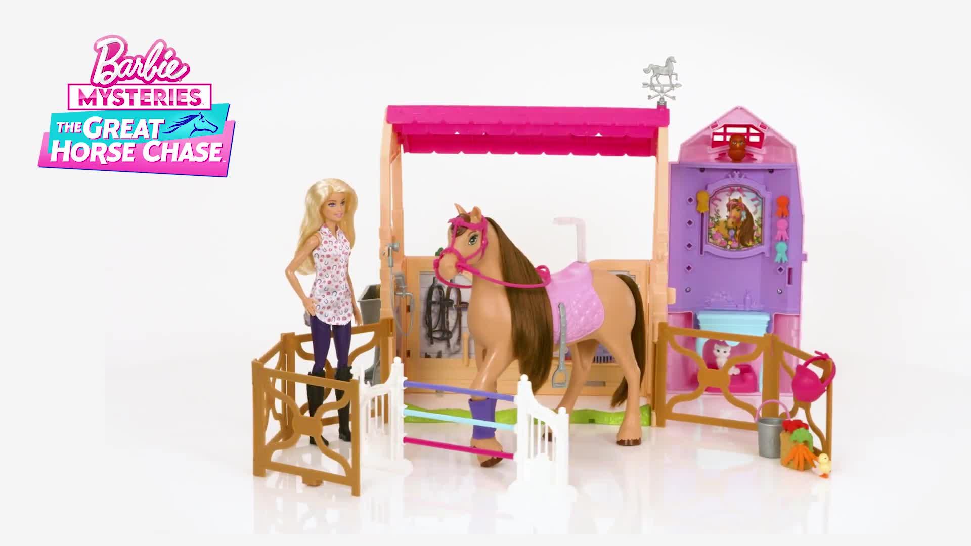 Barbie Mysteries The Great Horse Chase Ultimate Stable Playset Very