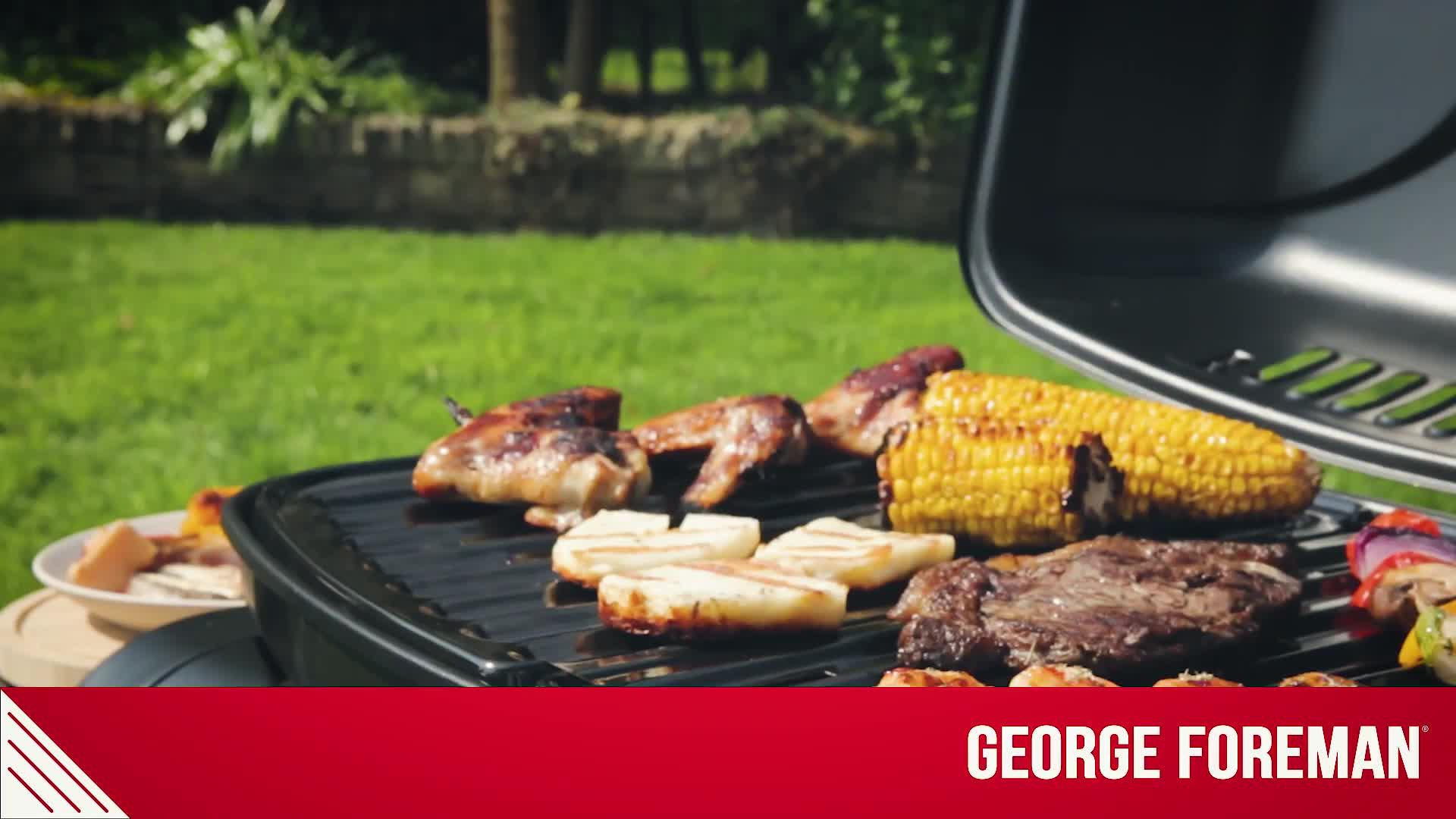 Image thumbnail 7 of 7 of George Foreman 3-Burner Gas BBQ - Black