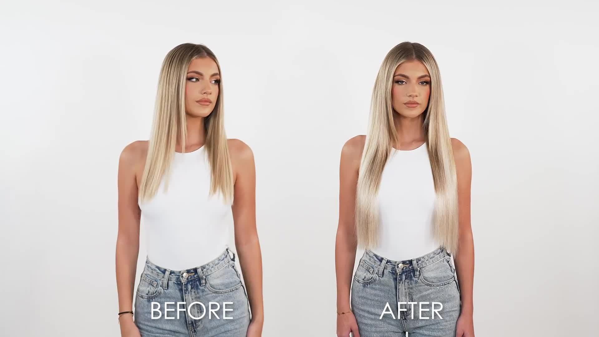 Image thumbnail 7 of 7 of Beauty Works 18" Double Hair Set Clip-in Extensions - Maya Jama