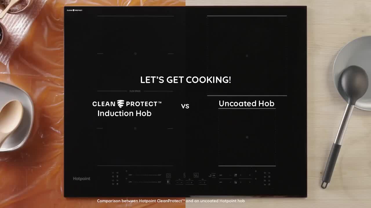 Image thumbnail 8 of 8 of Hotpoint CleanProtect TQ1460SCPNE 60cm Induction Hob - Black
