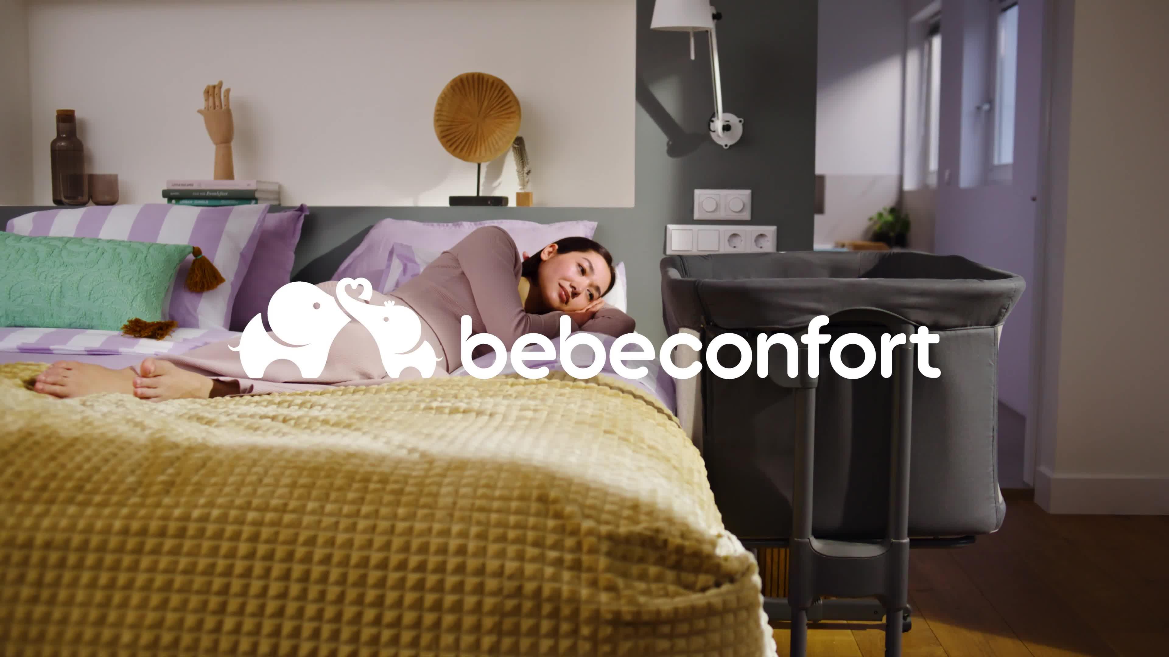 Image thumbnail 8 of 8 of Bebe Confort Amara Fast Fold Bedside Crib - Tinted Graphite