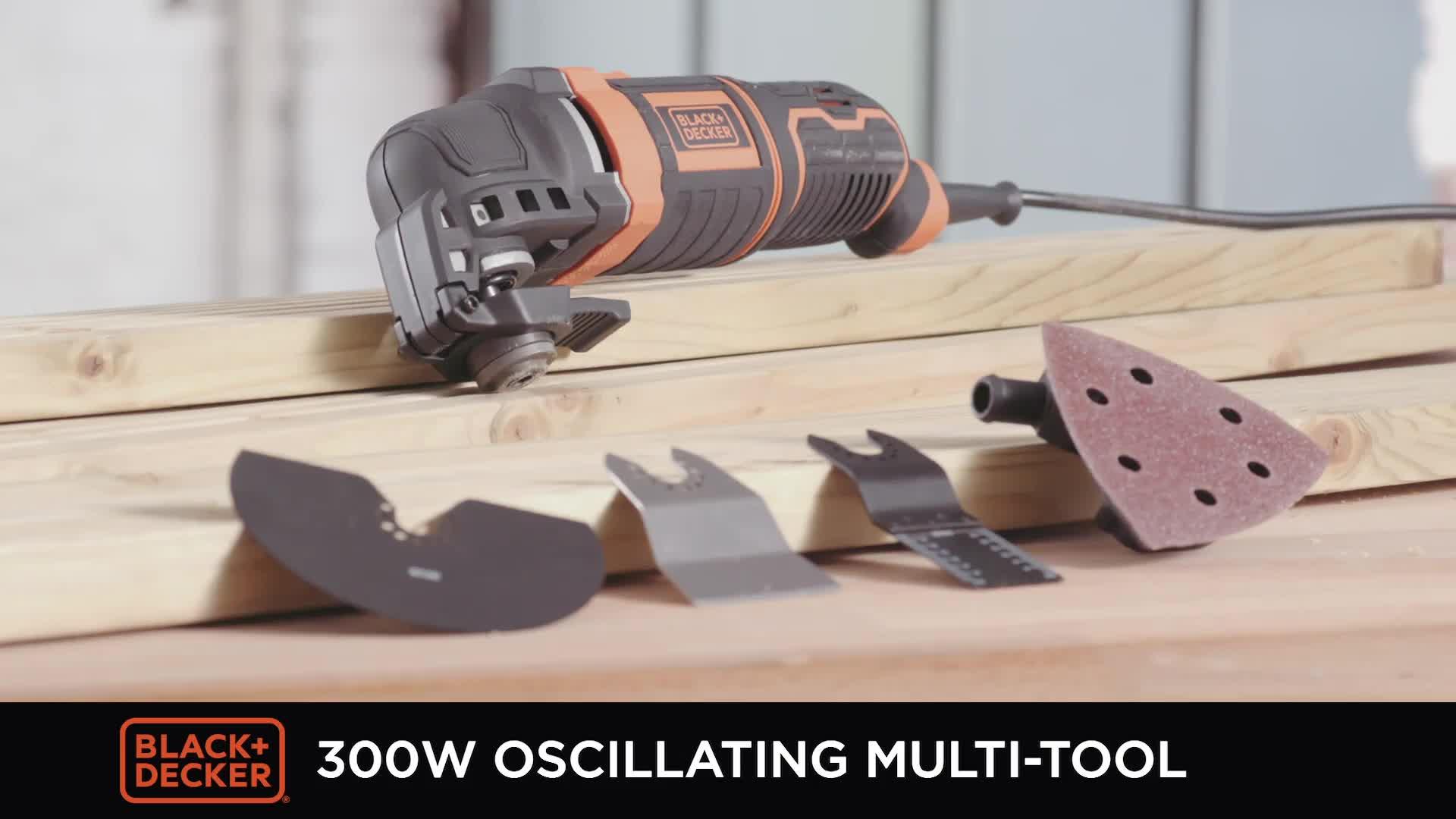 Image thumbnail 6 of 6 of Black & Decker 300W Oscillating Multi Tool + 12 Accessories + Kitbox MT300KA-GB