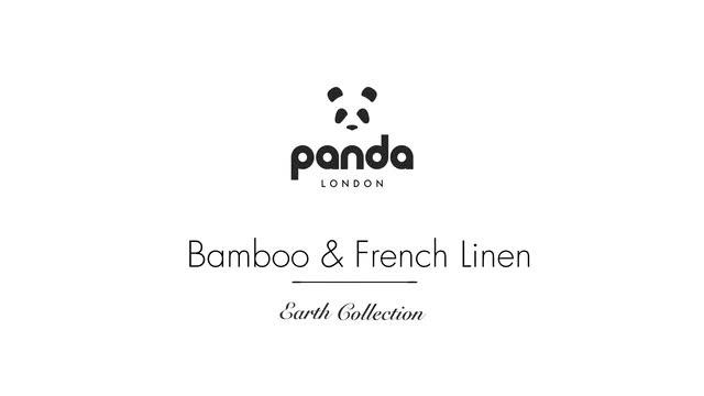 Image thumbnail 5 of 5 of Panda London Bamboo &amp; French Linen Fitted Sheet - Natural