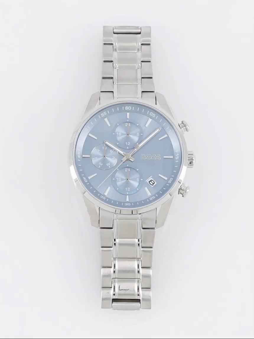 Image thumbnail 8 of 8 of BOSS Ladies Grand Tour Multifunction Watch with Light Blue Dial