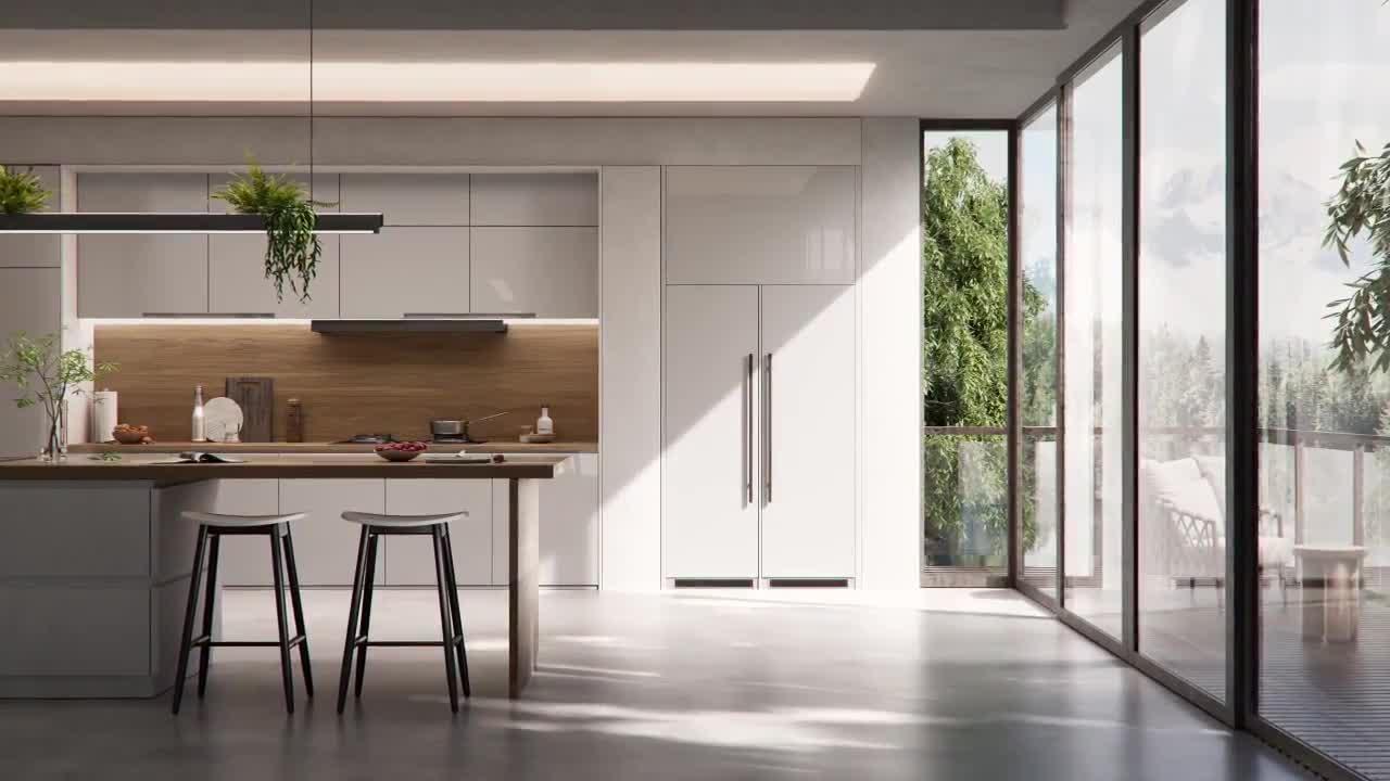 Image thumbnail 7 of 7 of Hisense FT3B213SAWE 54cm Wide&nbsp;Integrated Total No Frost Tall&nbsp;Freezer with Fixed Hinge - White