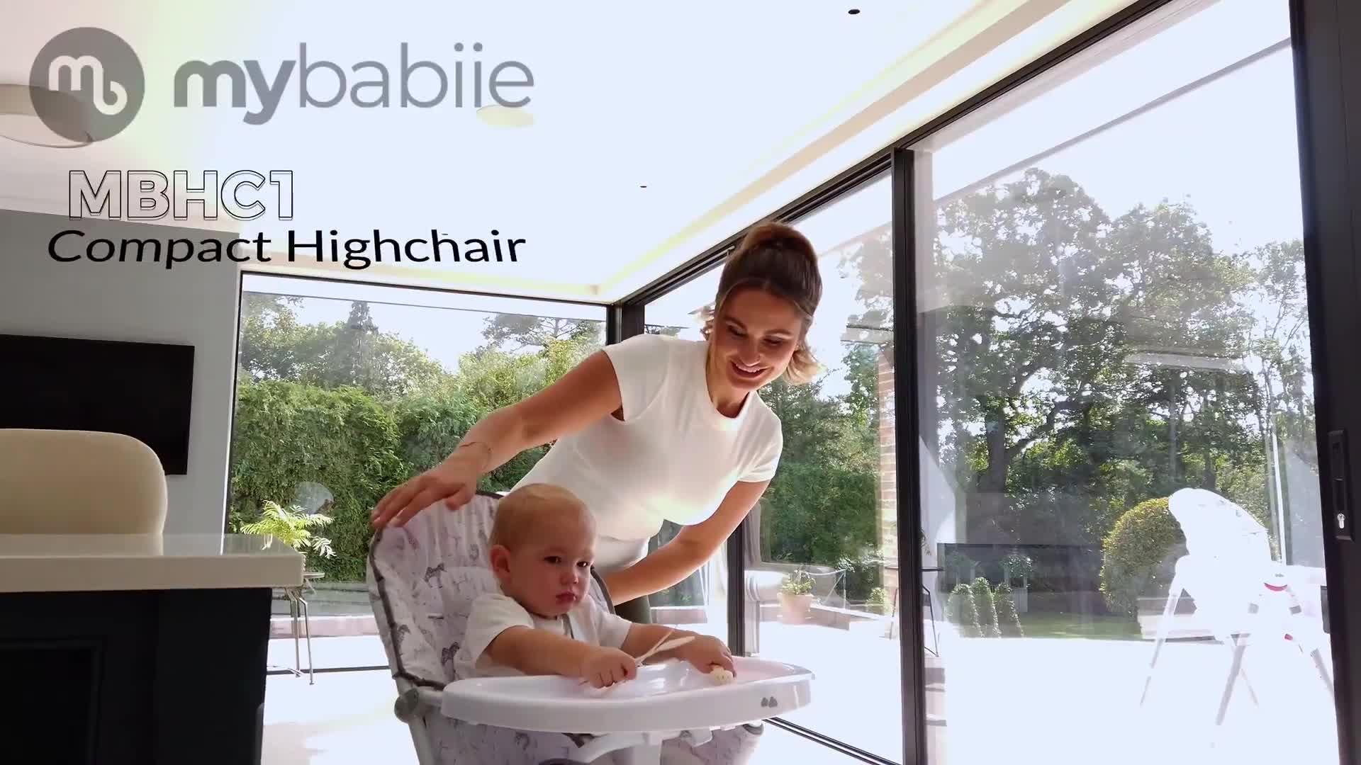 Image thumbnail 7 of 7 of My Babiie MBHC1 Compact Highchair - Pink