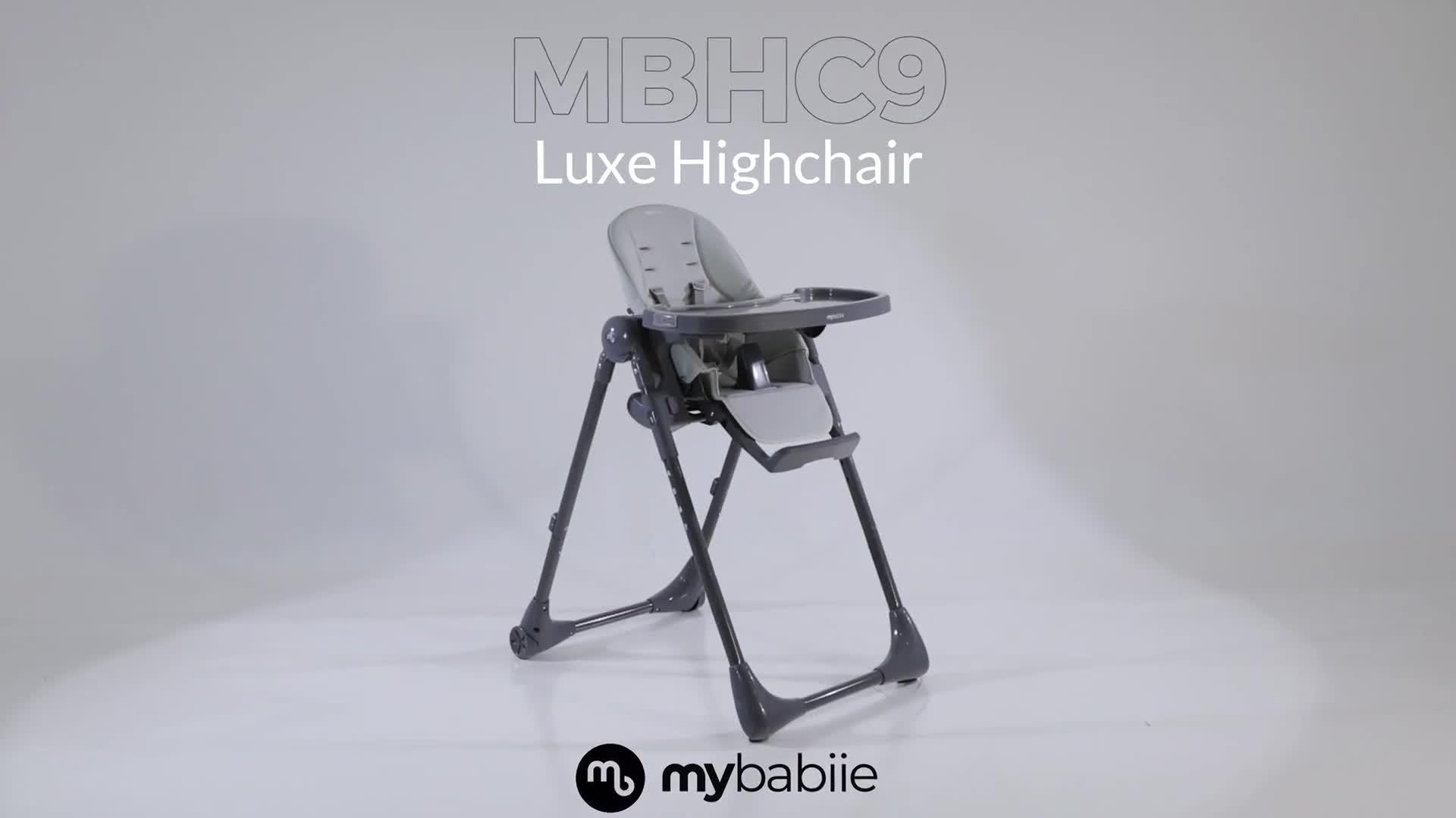 Image thumbnail 8 of 8 of My Babiie MBHC9 Luxe Highchair from Birth - Oatmeal