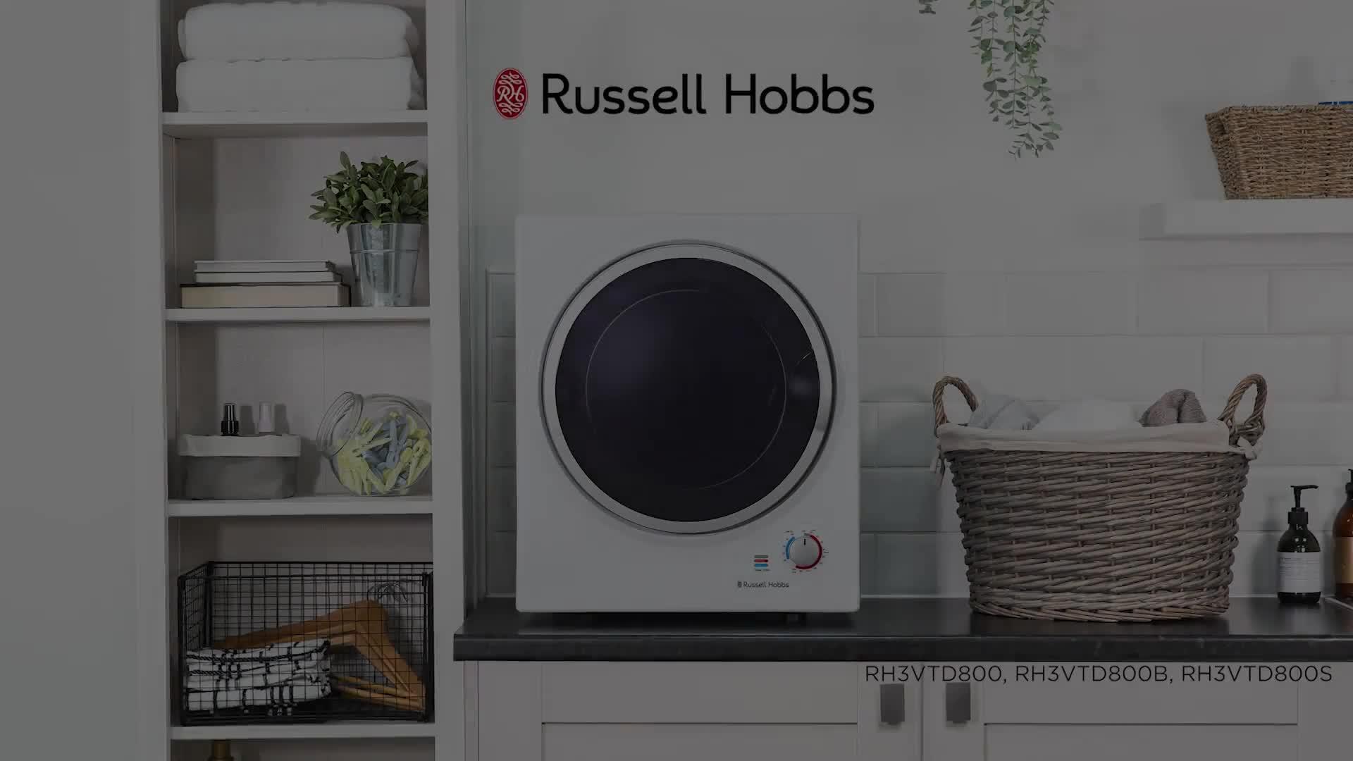 Image thumbnail 8 of 8 of Russell Hobbs RH3VTD800S 2.5kg Compact Vented Tumble Dryer in Silver