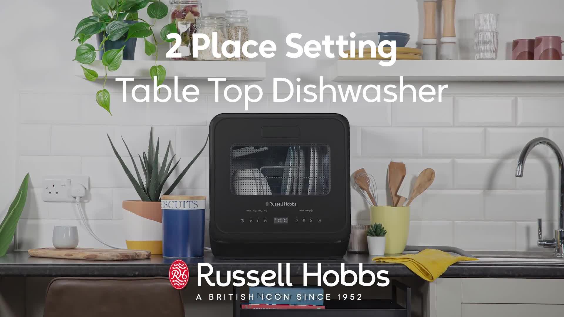 Image thumbnail 8 of 8 of Russell Hobbs RH2TTDW101W&nbsp;2-Place Setting Table Top Dishwasher - White
