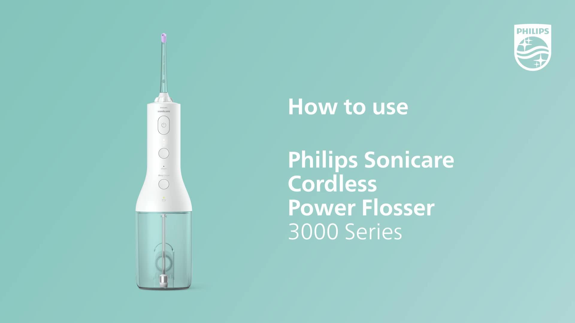 Image thumbnail 7 of 7 of Philips Sonicare Cordless Power Flosser 3000 Oral Irrigator Black - HX3826/33