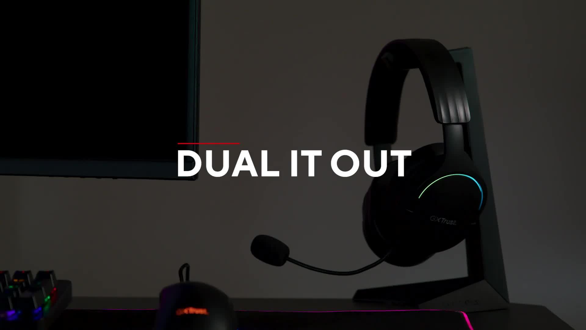 Image thumbnail 8 of 8 of Trust GXT 491 Fayzo Dual Wireless Gaming Headset for PS4/5, Nintendo Switch, PC, Laptop, Smartphone