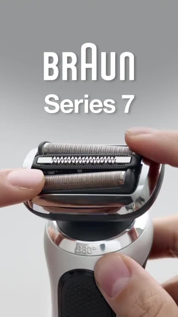 Image thumbnail 8 of 8 of Braun Electric Shaver, Series 7, With SmartCare Center, EasyClick Attachments, 72-C7650cc,
