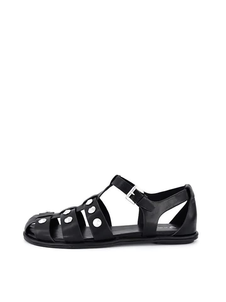 Image thumbnail 8 of 8 of V by Very Fisherman's Sandal With Studs - Black