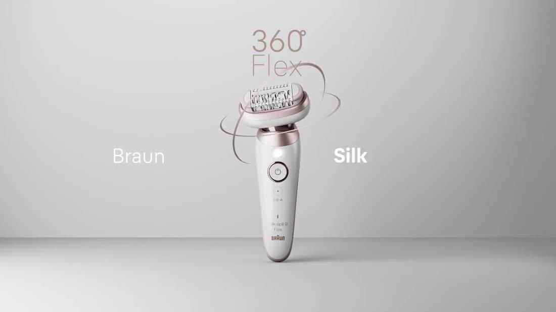 Image thumbnail 7 of 7 of Braun Silk-&eacute;pil 9 Flex, Epilator For Easy Hair Removal, 9-041 3D -&nbsp;White/Gold