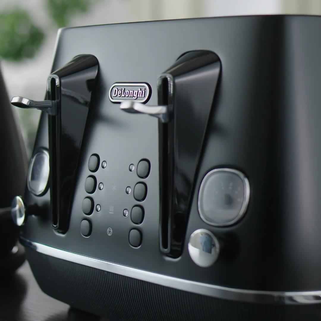 Image thumbnail 6 of 6 of DeLonghi Distinta X Black&nbsp;4-Slice Toaster