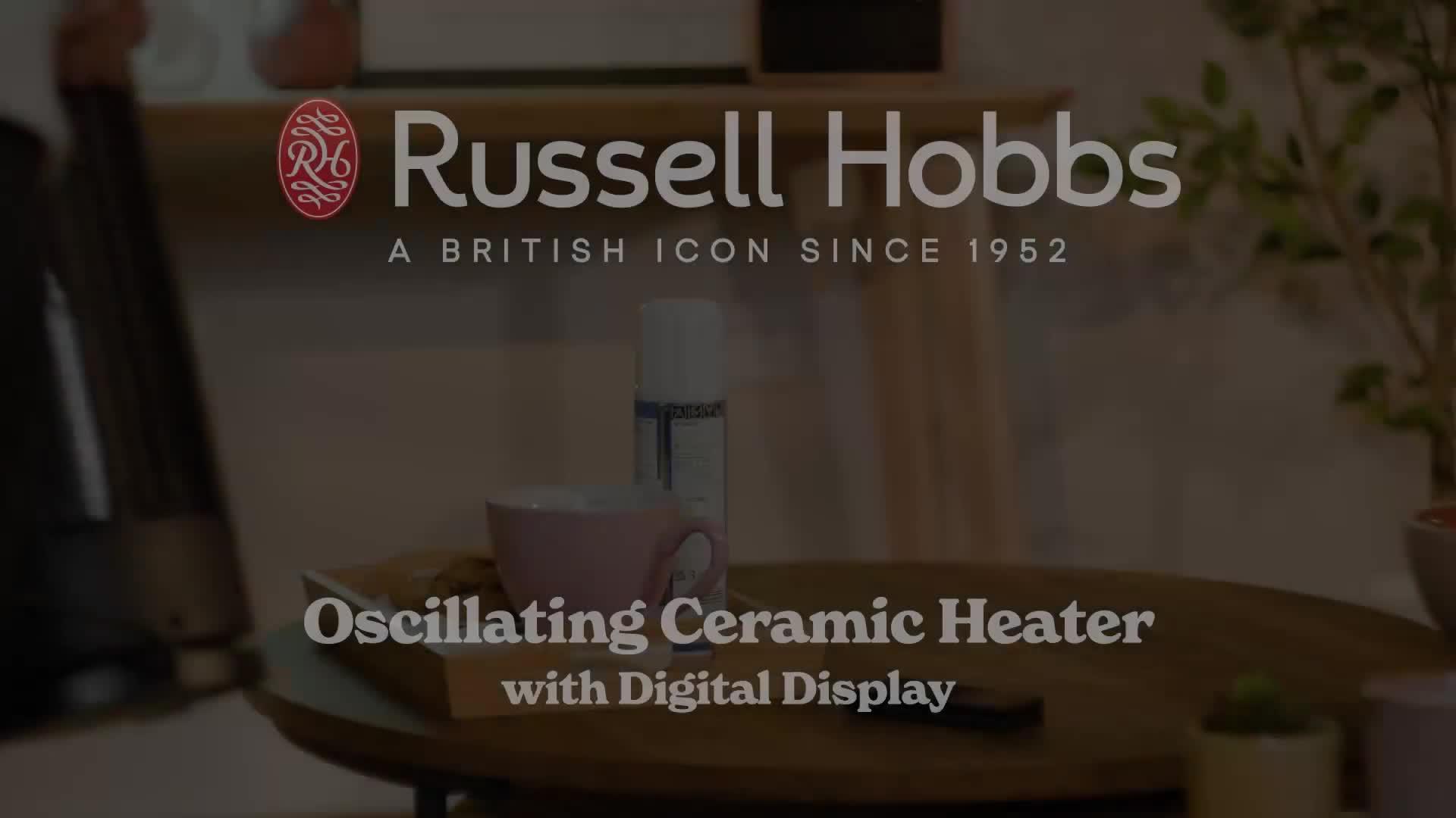 Image thumbnail 7 of 7 of Russell Hobbs RHCTH2001S 2kw Oscillating Ceramic Heater - Digital Display