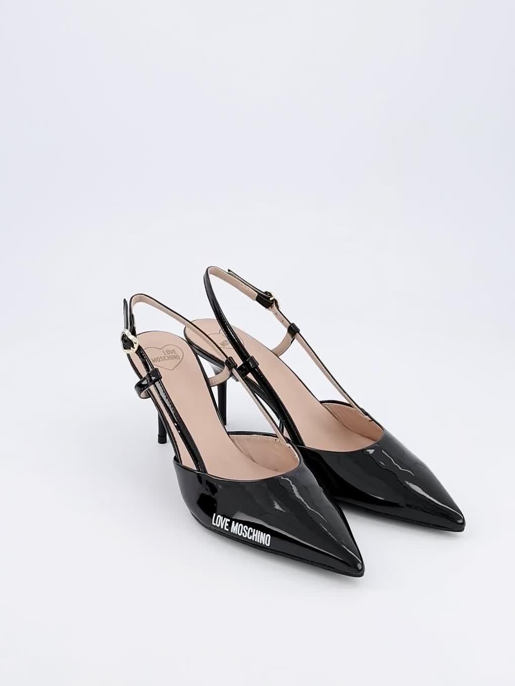 Image thumbnail 5 of 5 of LOVE MOSCHINO Logo Kitten Heel Court Shoe