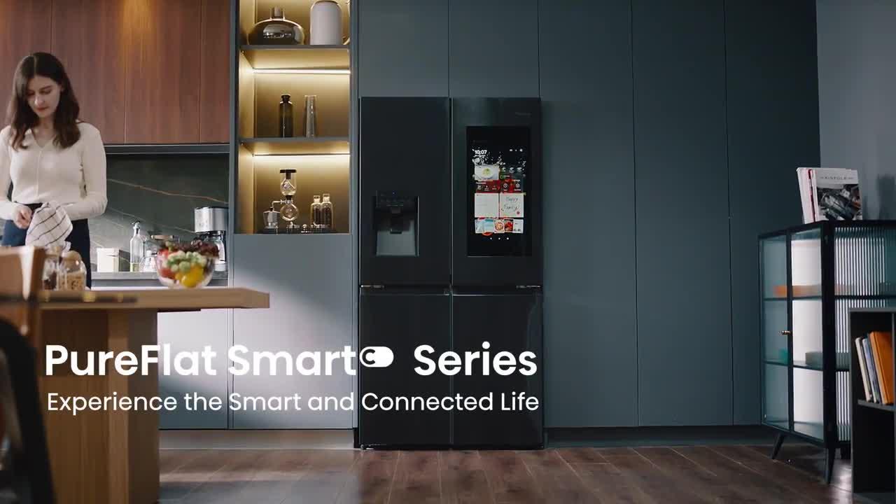 Image thumbnail 8 of 8 of Hisense PureFlat RQ760N4IFE Smart Fridge Freezer - Black Stainless Steel -&nbsp;E rated
