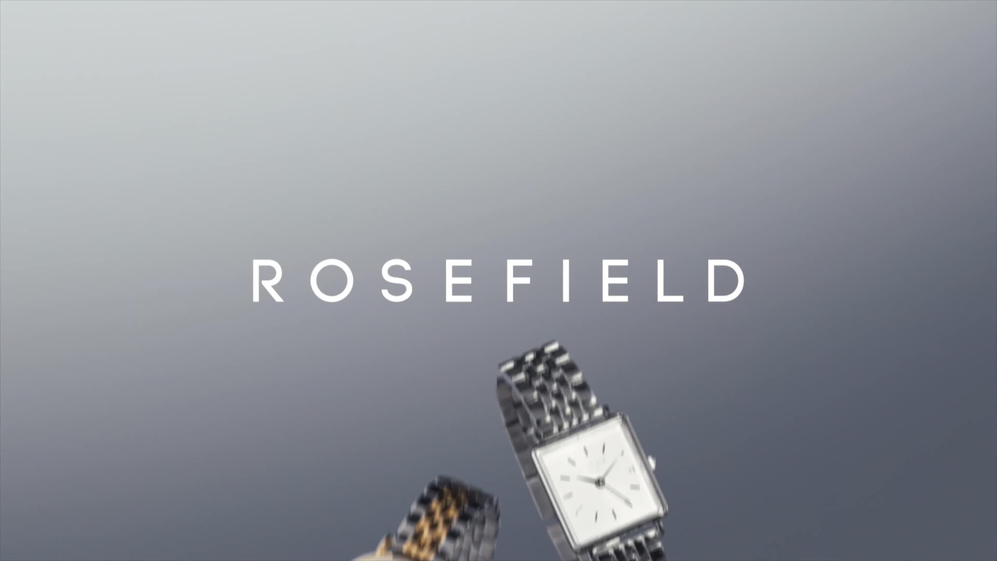 Image thumbnail 6 of 6 of Rosefield Octagon XS Chain Watch Studio Edition with Black Dial in a Gold IP Case and Stainless Steel Bracelet