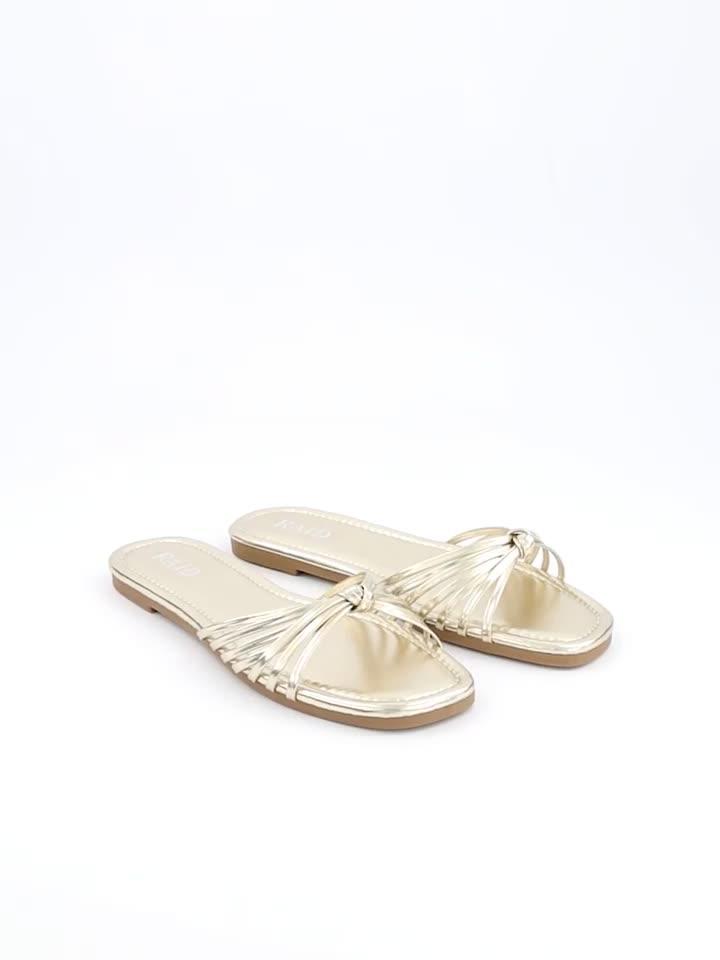 Image thumbnail 6 of 6 of Raid Wide Fit Bella Sandals - Flat - Gold