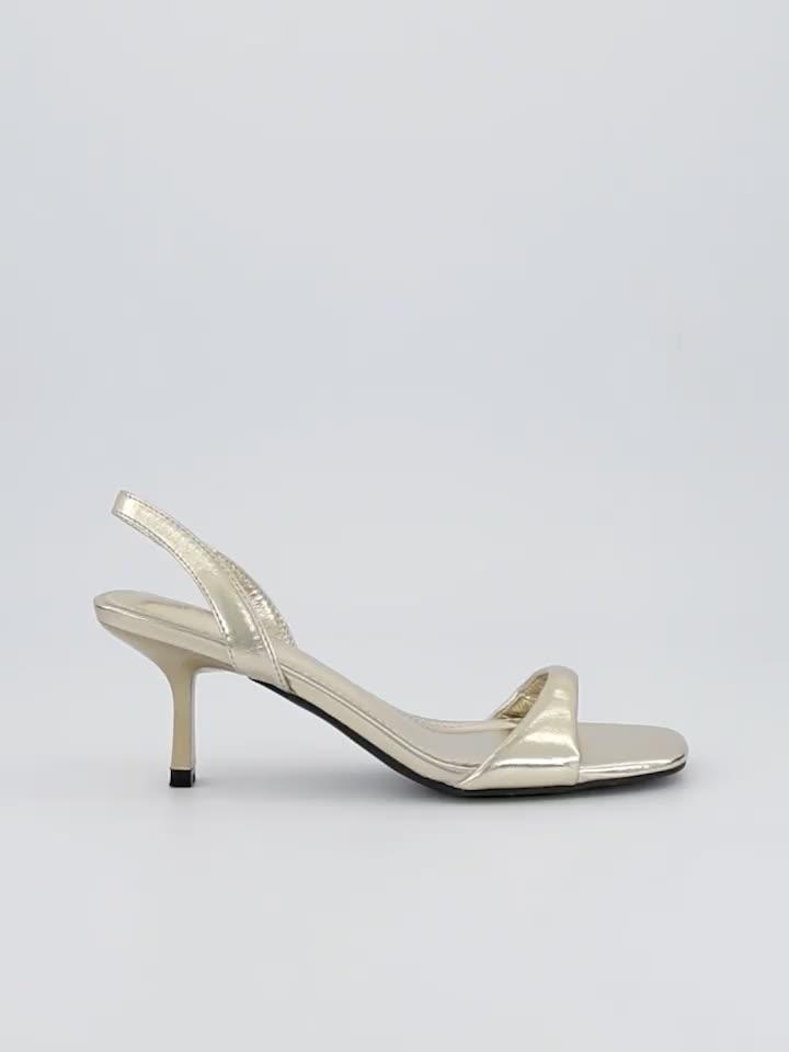 Image thumbnail 8 of 8 of Raid Dorenna Minimal Heeled Sandals - Gold