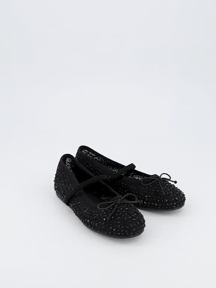 Image thumbnail 7 of 7 of V by Very Girls Diamante Ballet Pump - Black