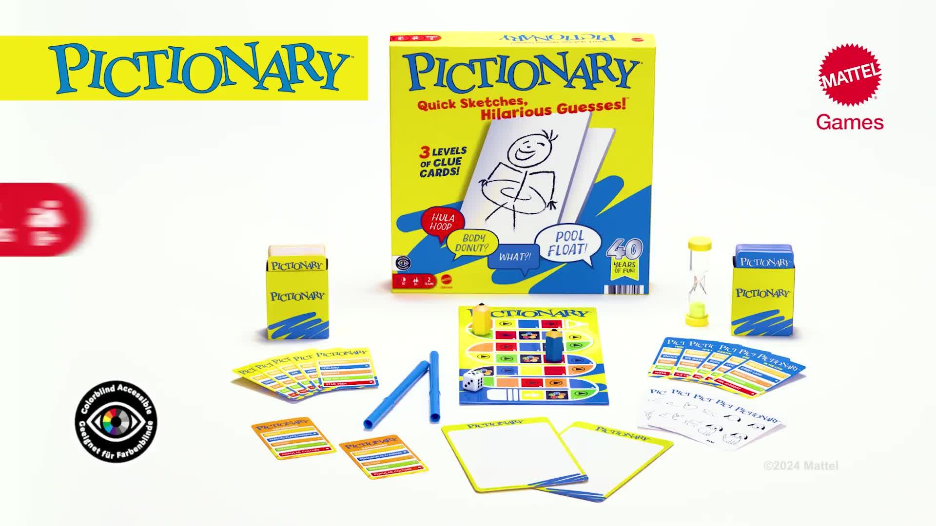 Image thumbnail 8 of 8 of Pictionary Classic Family Game