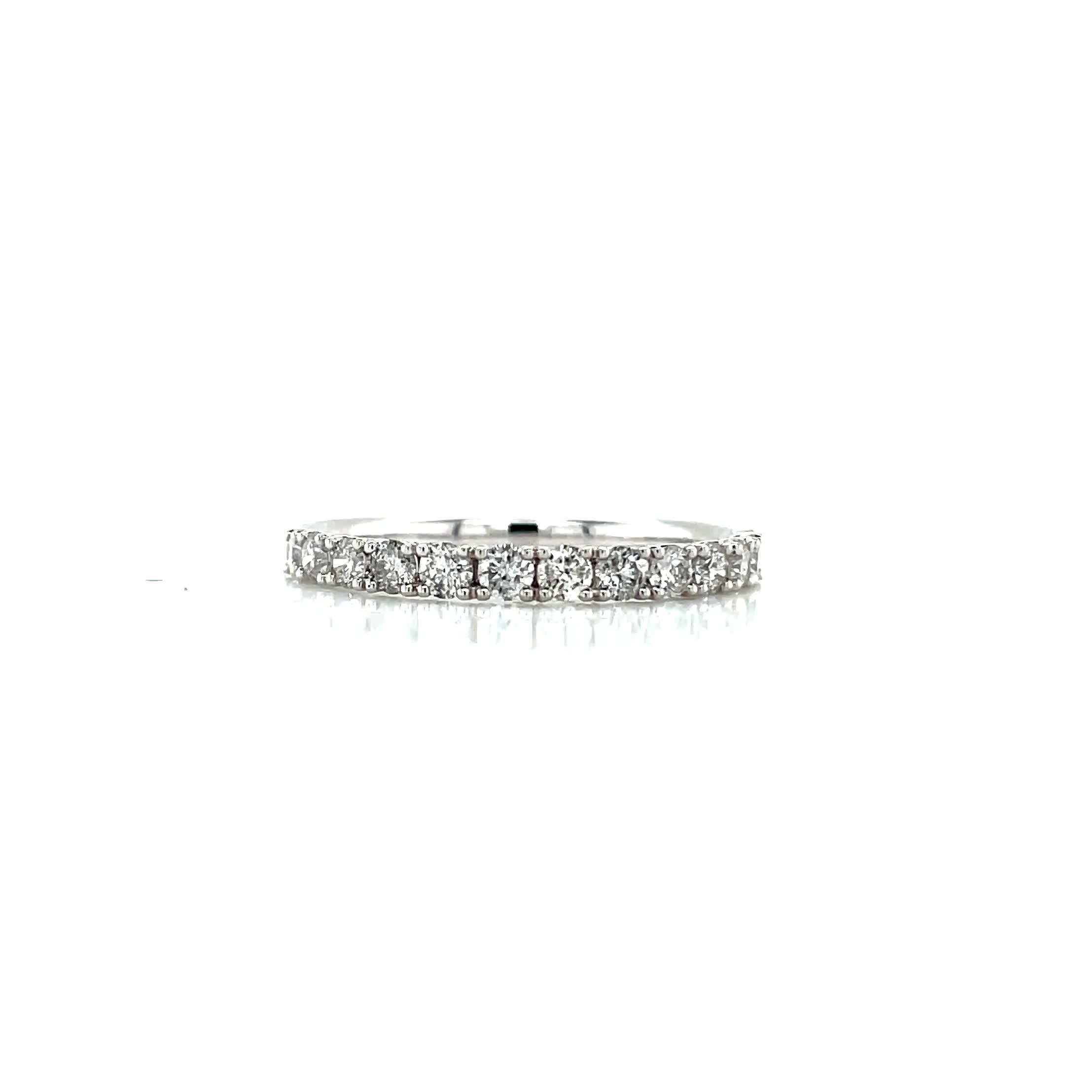 Image thumbnail 6 of 6 of Ernest Jones 18ct White Gold 0.50ct Round Cut Diamond Eternity Ring