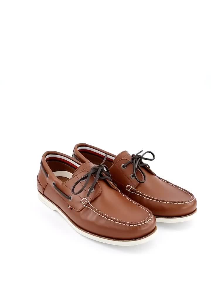 Image thumbnail 7 of 7 of Tommy Hilfiger Th Boat Shoe Core Lth Boat Shoes - Brown
