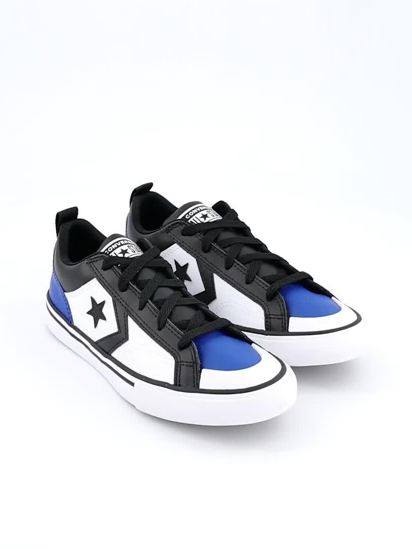 Image thumbnail 7 of 7 of Converse Junior Pro Blaze Trainers - White/Blue/Black