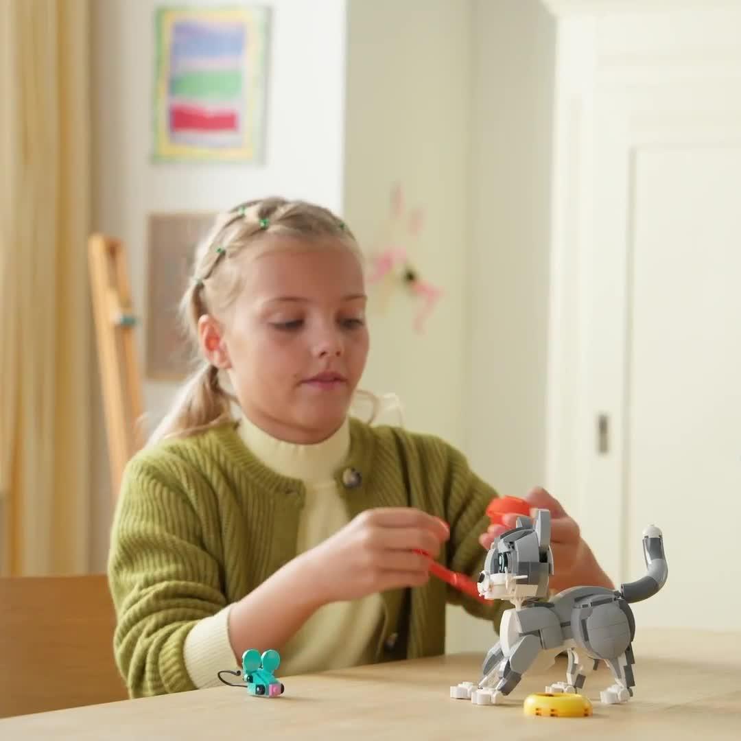 Image thumbnail 8 of 8 of LEGO Creator 3in1 Playful Cat Toy Animal Set 31163