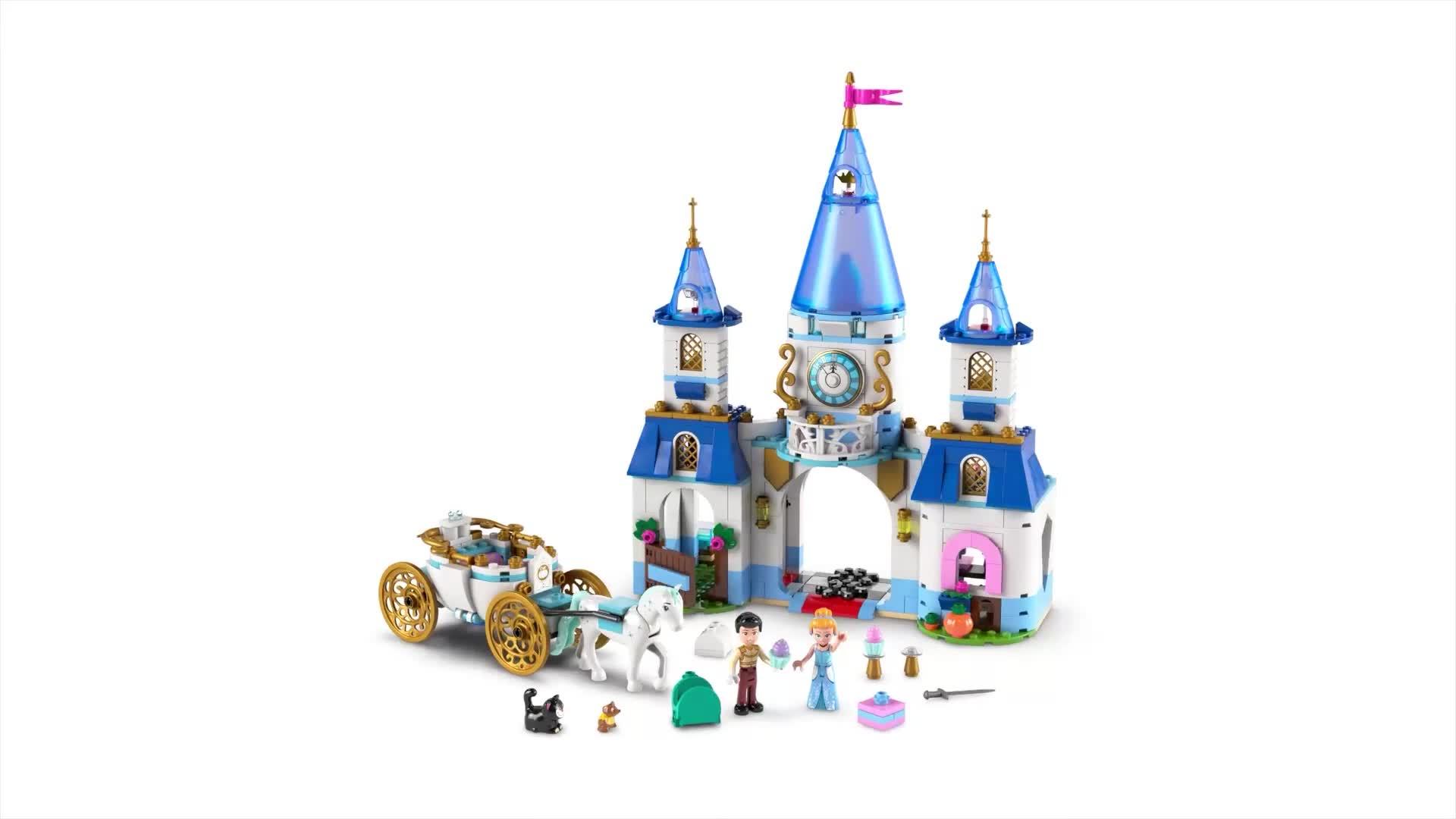 Image thumbnail 8 of 8 of LEGO Disney Cinderellas Castle &amp; Horse Carriage 43275