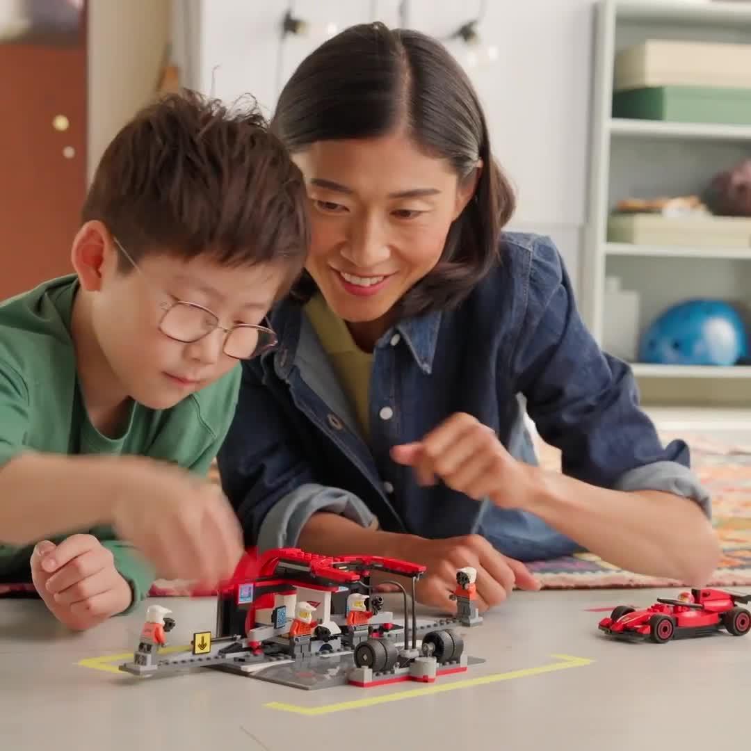 Image thumbnail 8 of 8 of LEGO City F1 Pit Stop &amp; Pit Crew with Ferrari Car 60443