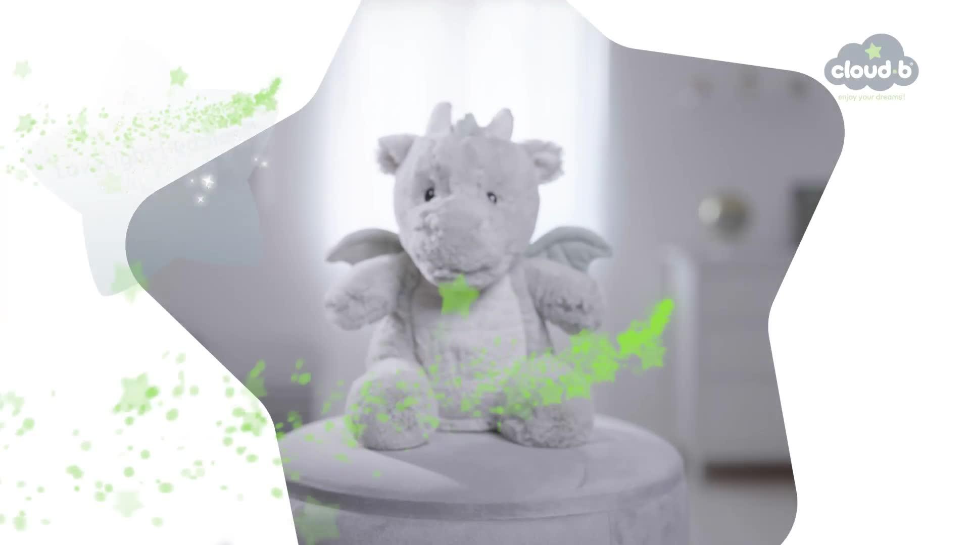 Image thumbnail 7 of 7 of cloud.b LoveLight Drake the Dragon Sound Soother Night Light Sleeping Aid