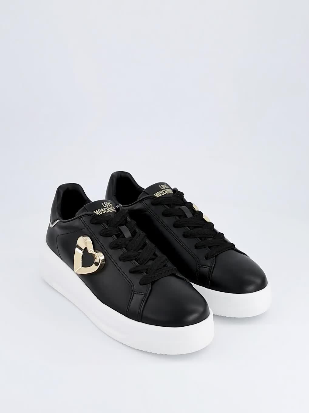 Image thumbnail 7 of 7 of LOVE MOSCHINO Heart Logo Trainer - Black/Platinum