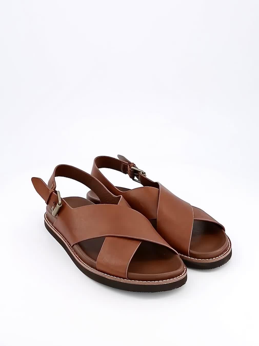 Polo Ralph Lauren Zane Leather Sandals - Brown | Very