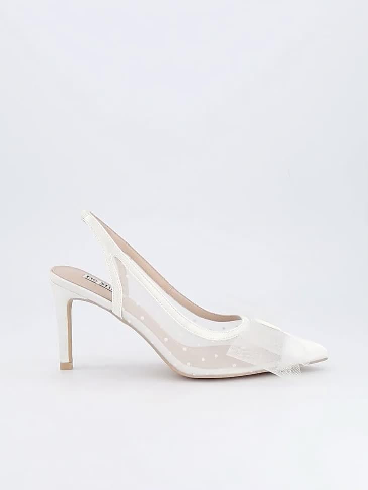 Image thumbnail 7 of 7 of Raid Be Mine Malini Heeled Shoes - Ivory Satin