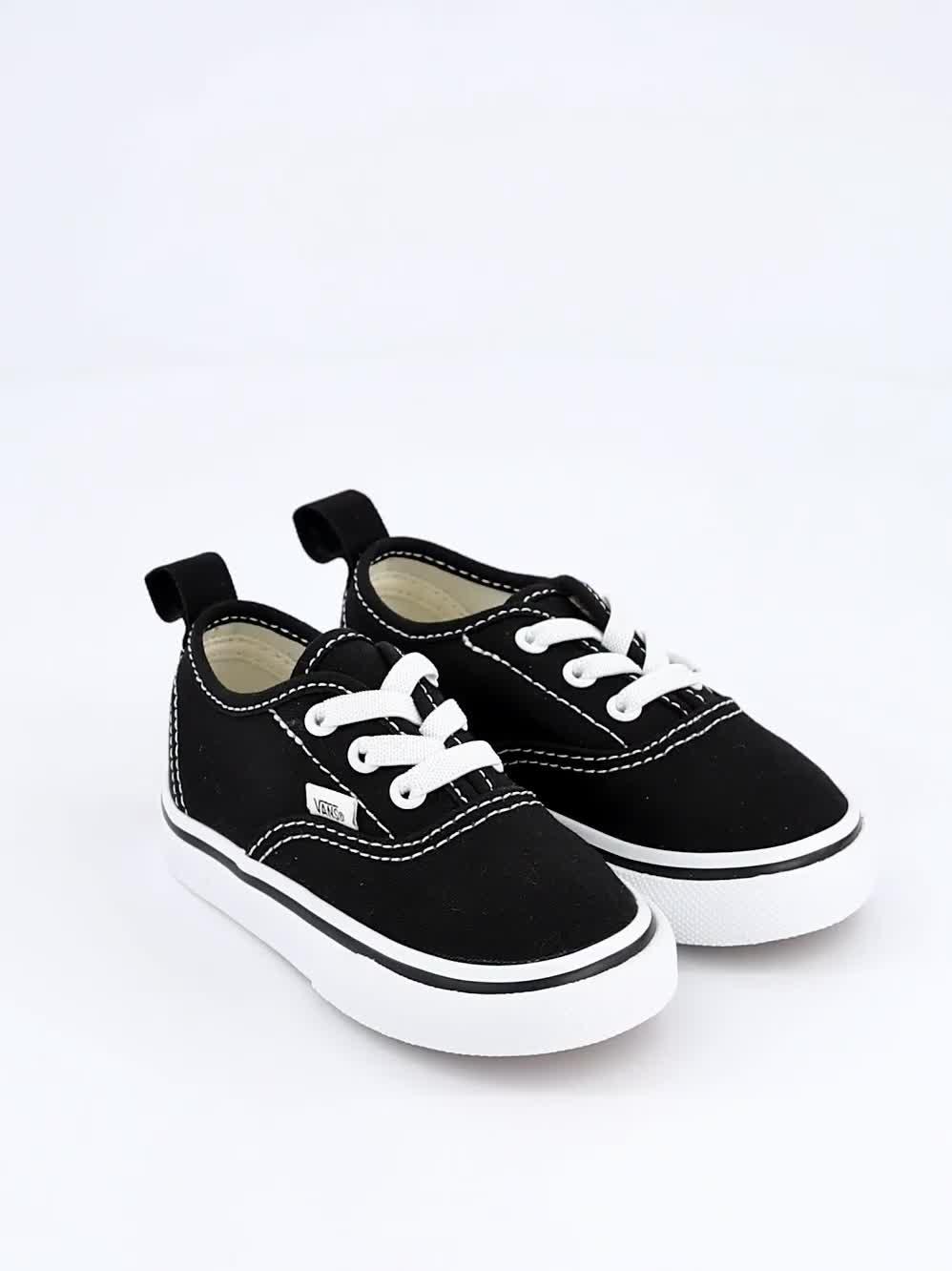 Image thumbnail 7 of 7 of Vans Toddler Authentic Elastic Lace Trainers - Black/White