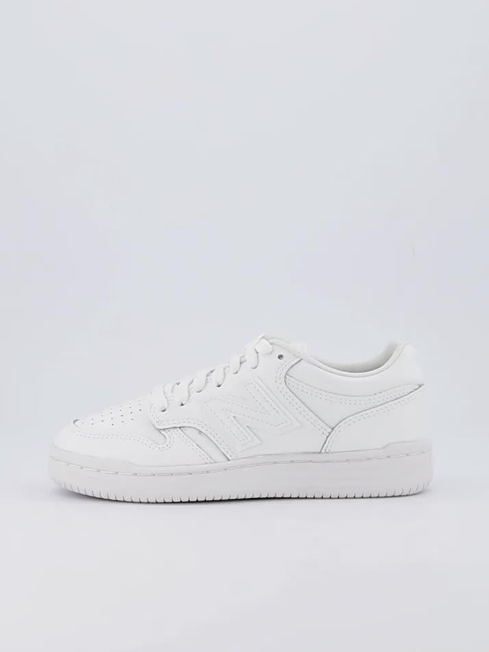 Image thumbnail 7 of 7 of New Balance Junior 480 Lace Up Trainers - White