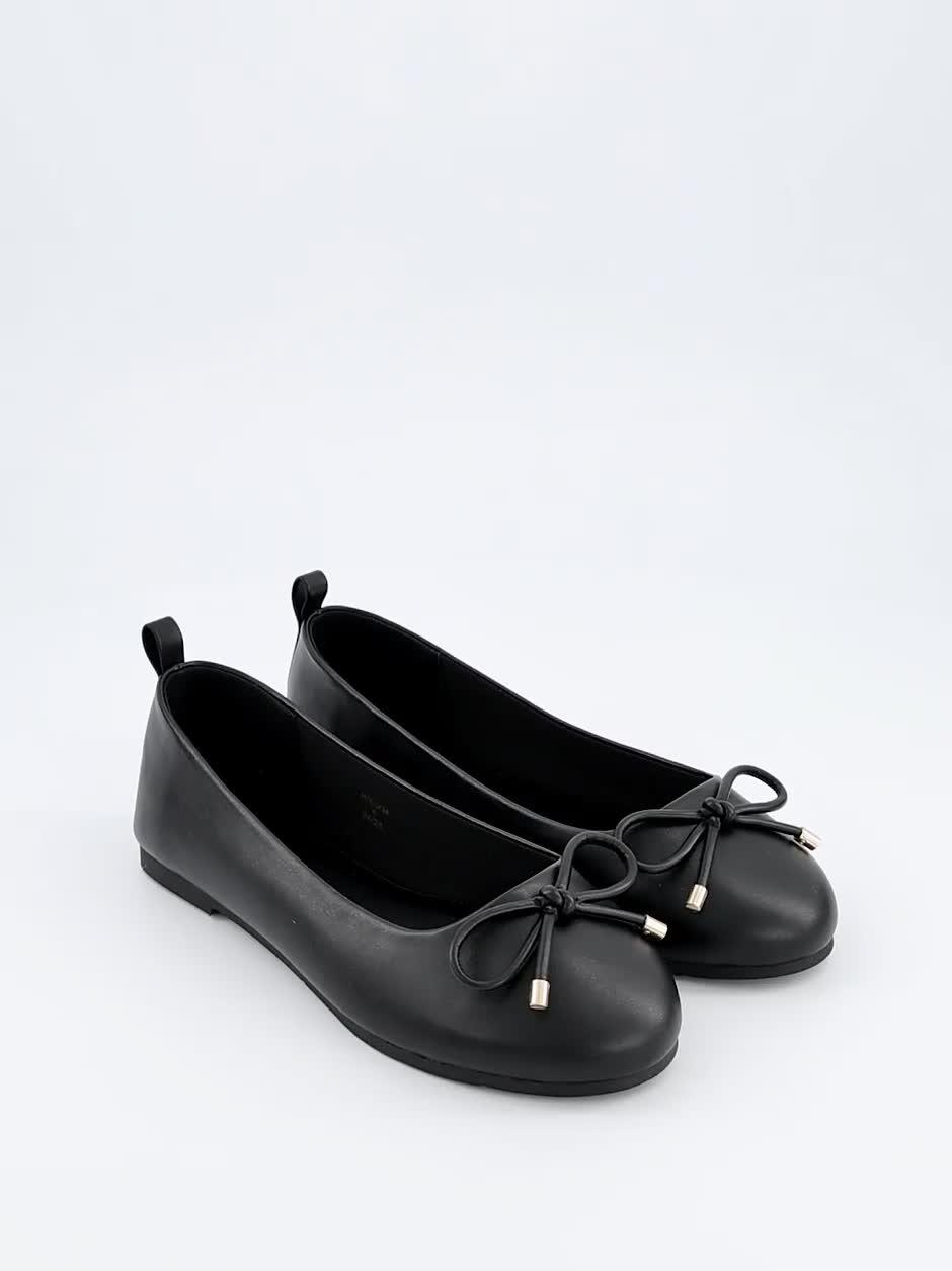 Image thumbnail 7 of 7 of The Very Collection Extra Wide Ballerina Pumps - Black
