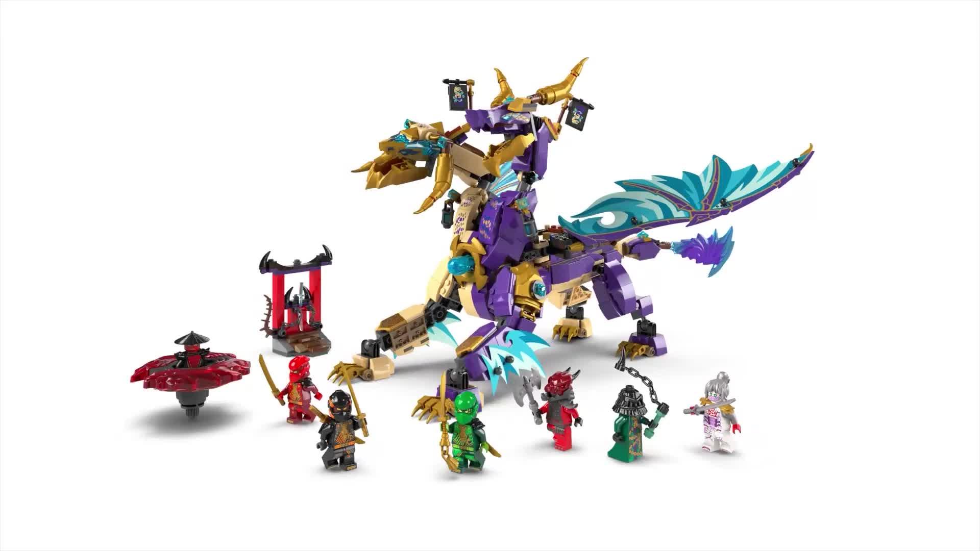 プレイアロング フルセット(2024年5月購入) LEGO Ninjago Arc Dragon of Focus Ninja Toy Set 71836 | Very