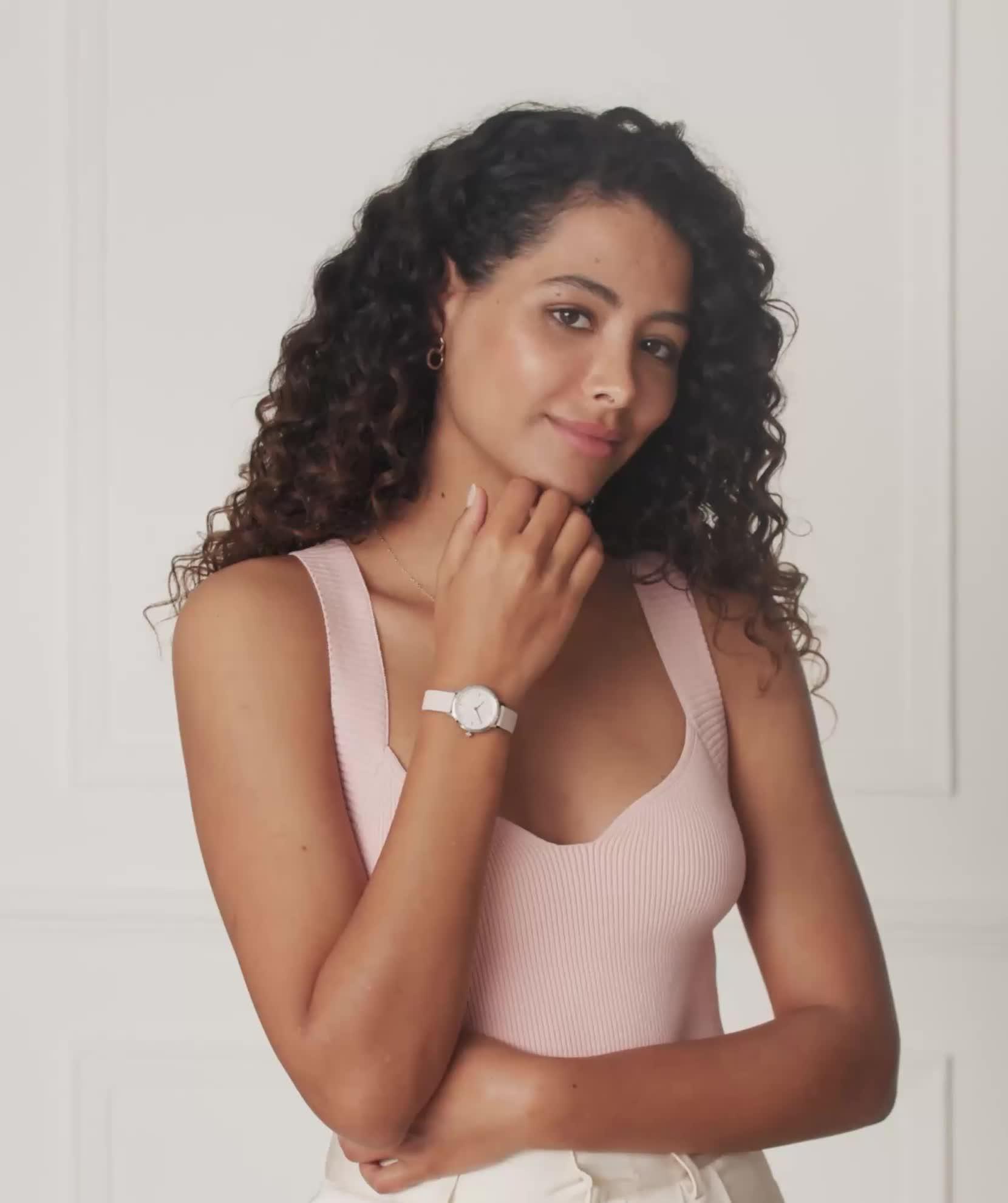 Image thumbnail 8 of 8 of Olivia Burton Ultra Slim Honeycomb Ladies watch Pink