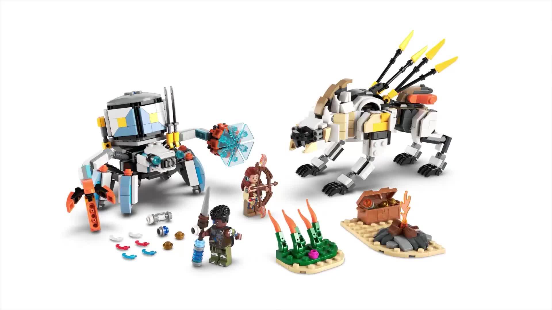 Image thumbnail 8 of 8 of LEGO Aloy &amp; Varl vs. Shell-Walker &amp; Sawtooth 77037
