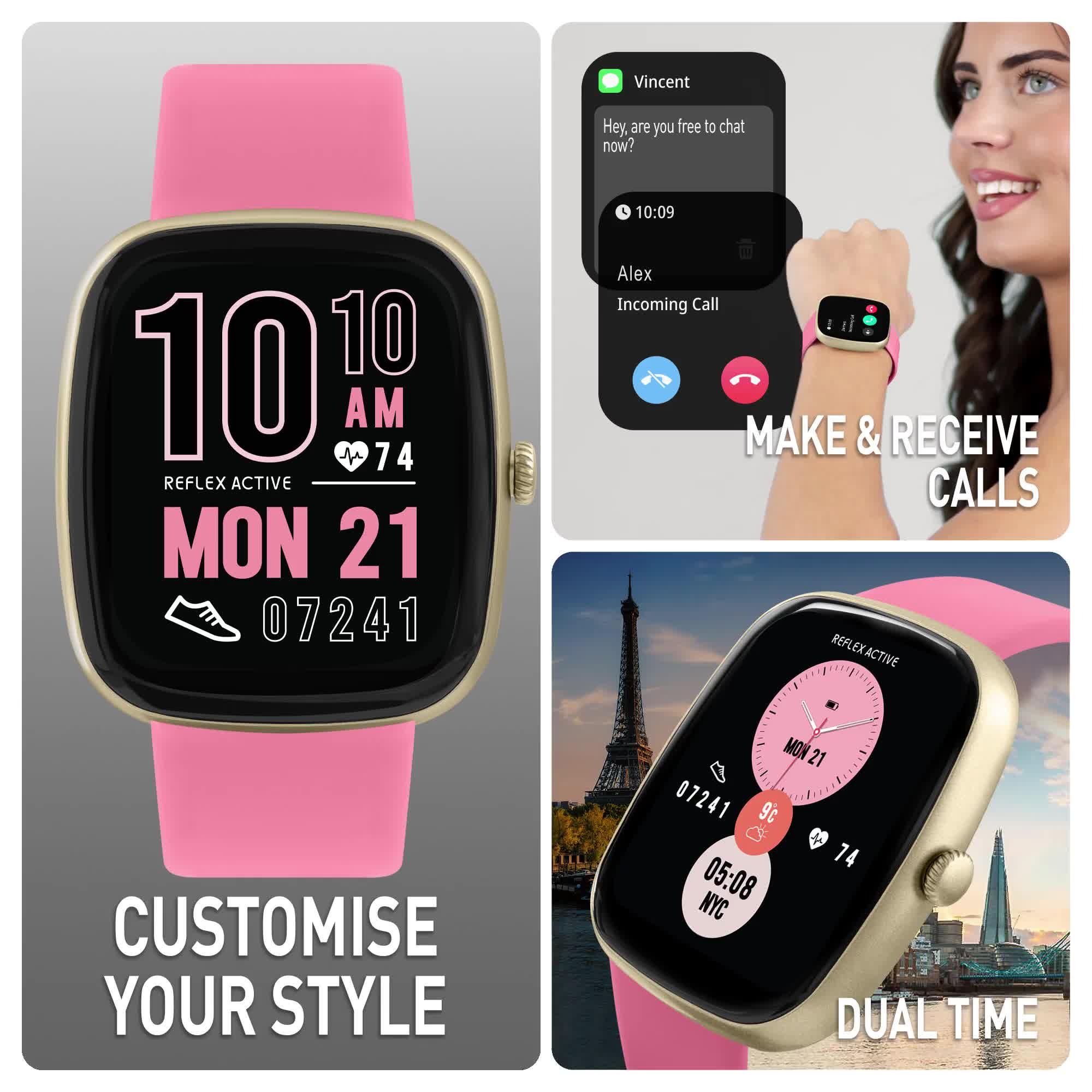 Image thumbnail 6 of 6 of Reflex Active Series 50 Smart Pink Calling Watch Interchangeable Set