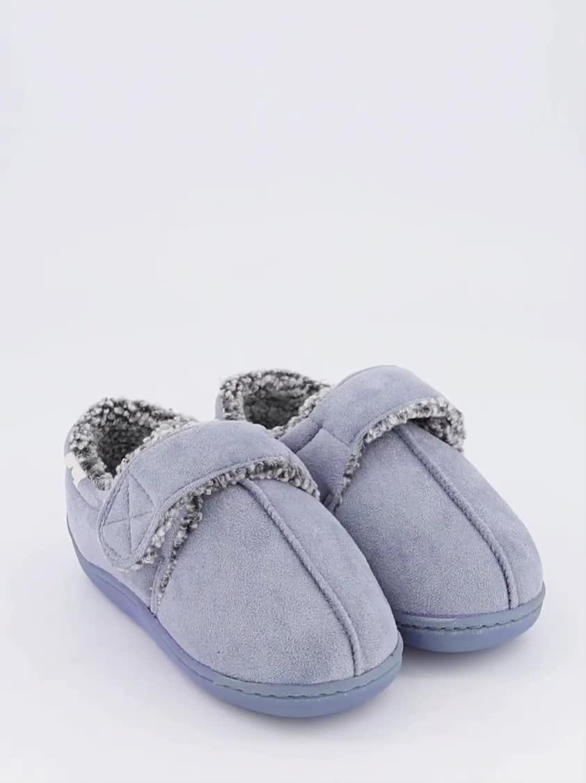 Image thumbnail 7 of 7 of The Very Collection Younger Boys Touch Strap Slipper - Blue